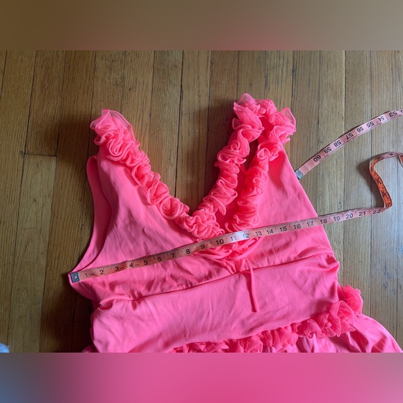 60s Vintage Hot Pink Nylon Jumpsuit - Picture 6 of 8